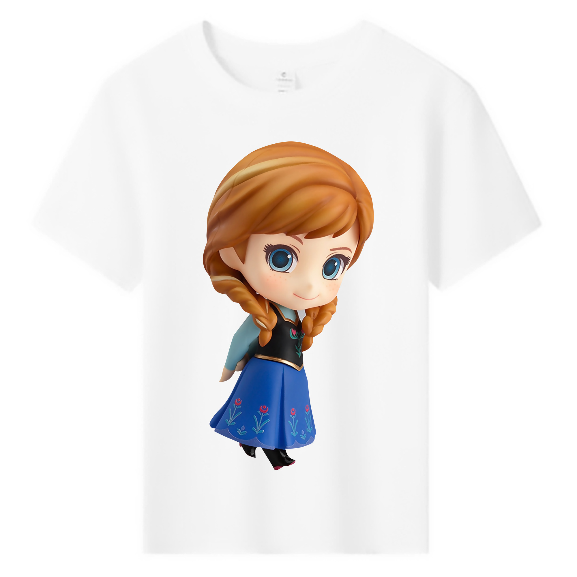 （画像用） アナと雪の女王 アンナ エルサ Frozen Anna Elsa 綿100％キッズTシャツ（フロントプリント）