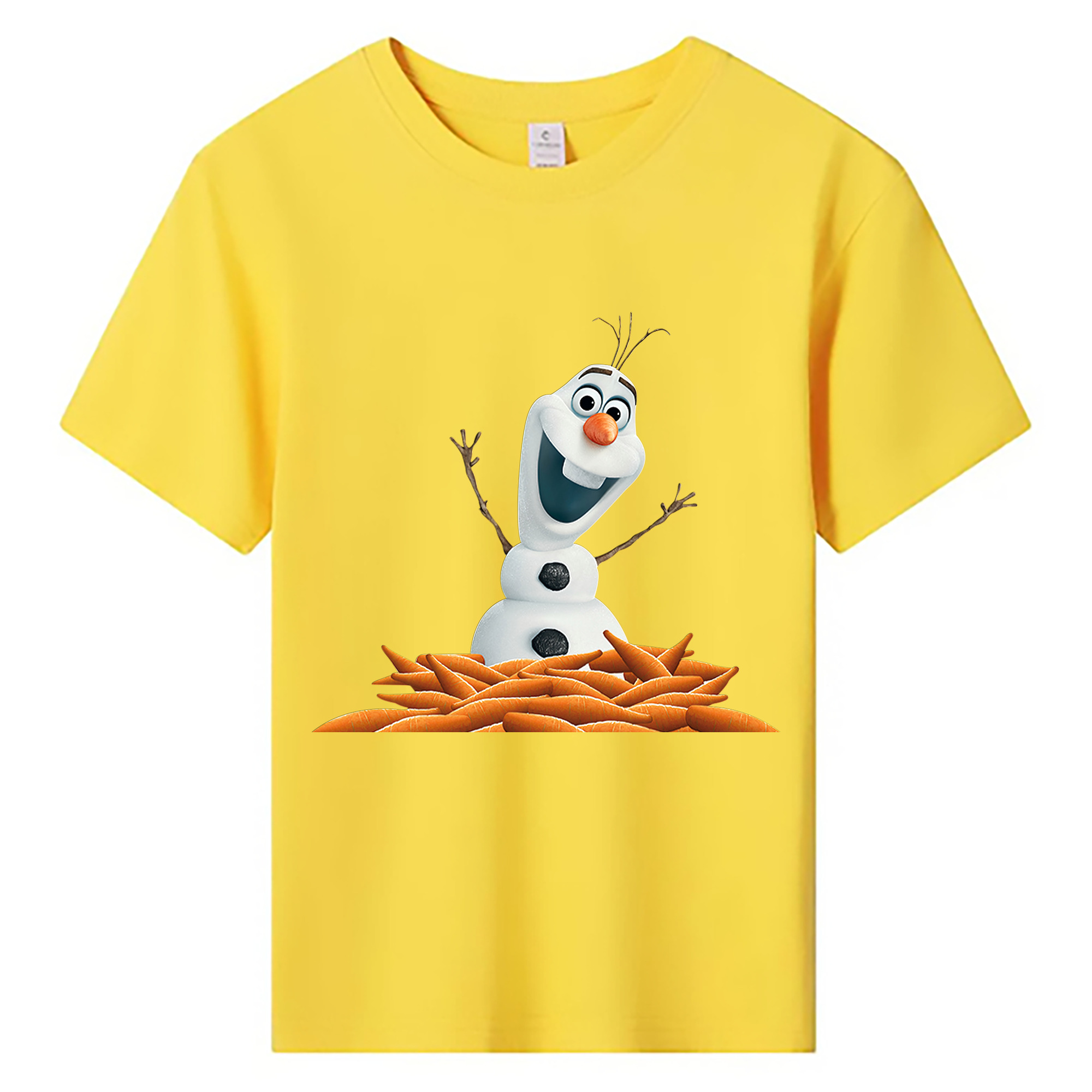 （画像用） アナと雪の女王 アンナ エルサ Frozen Anna Elsa 綿100％キッズTシャツ（フロントプリント）