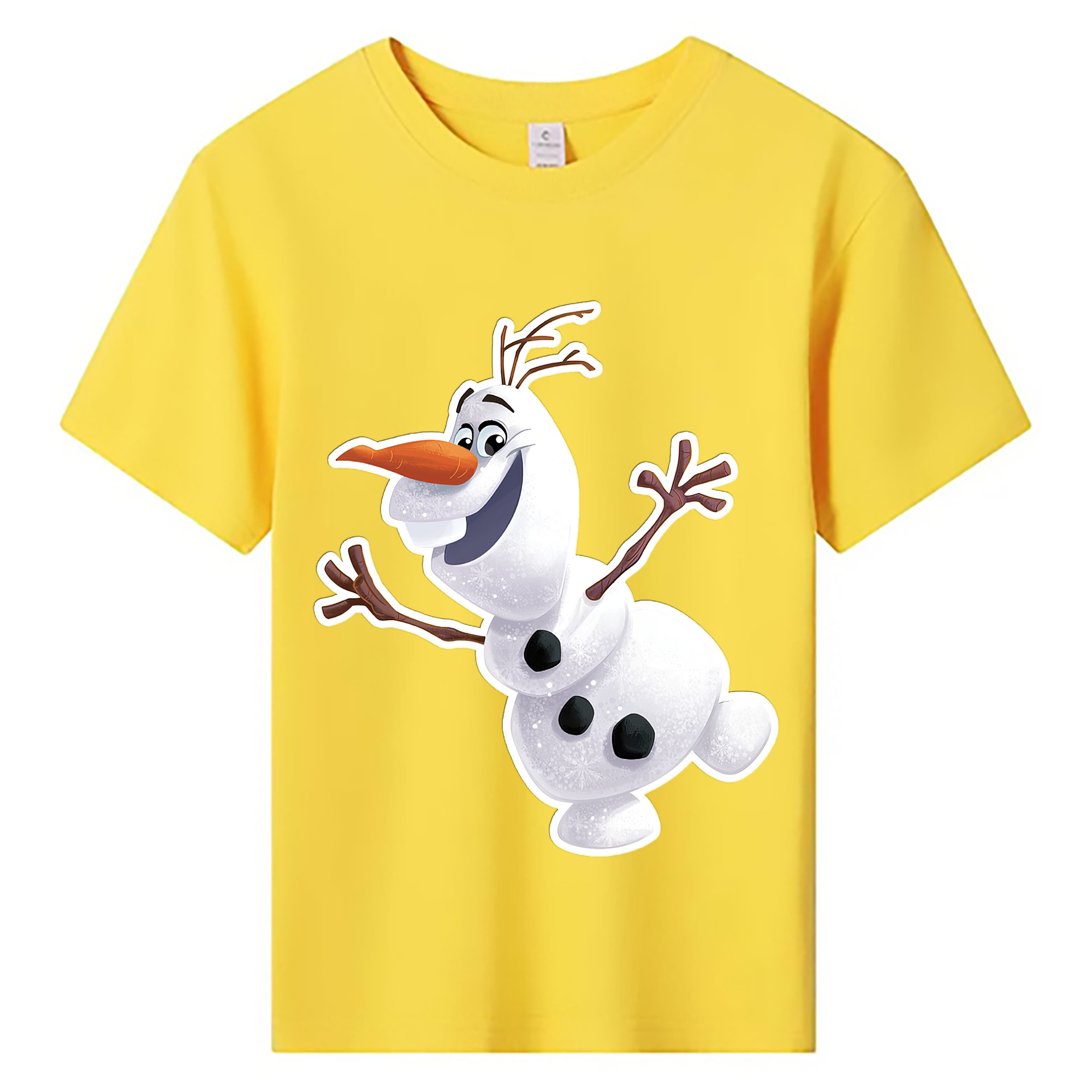 （画像用） アナと雪の女王 アンナ エルサ Frozen Anna Elsa 綿100％キッズTシャツ（フロントプリント）