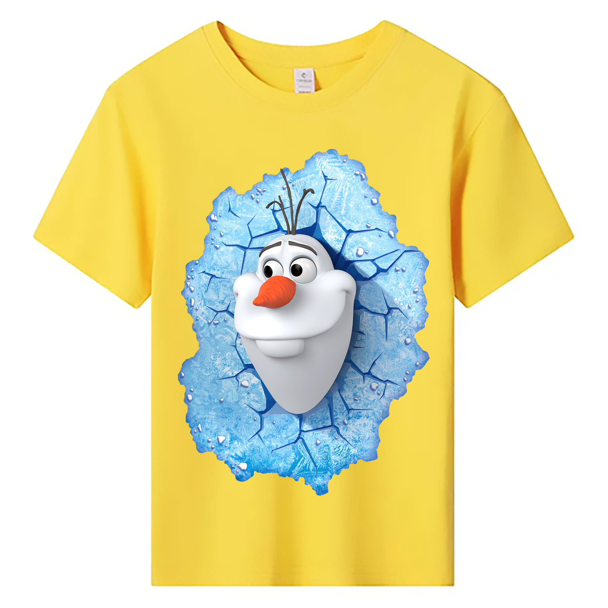 （画像用） アナと雪の女王 アンナ エルサ Frozen Anna Elsa 綿100％キッズTシャツ（フロントプリント）