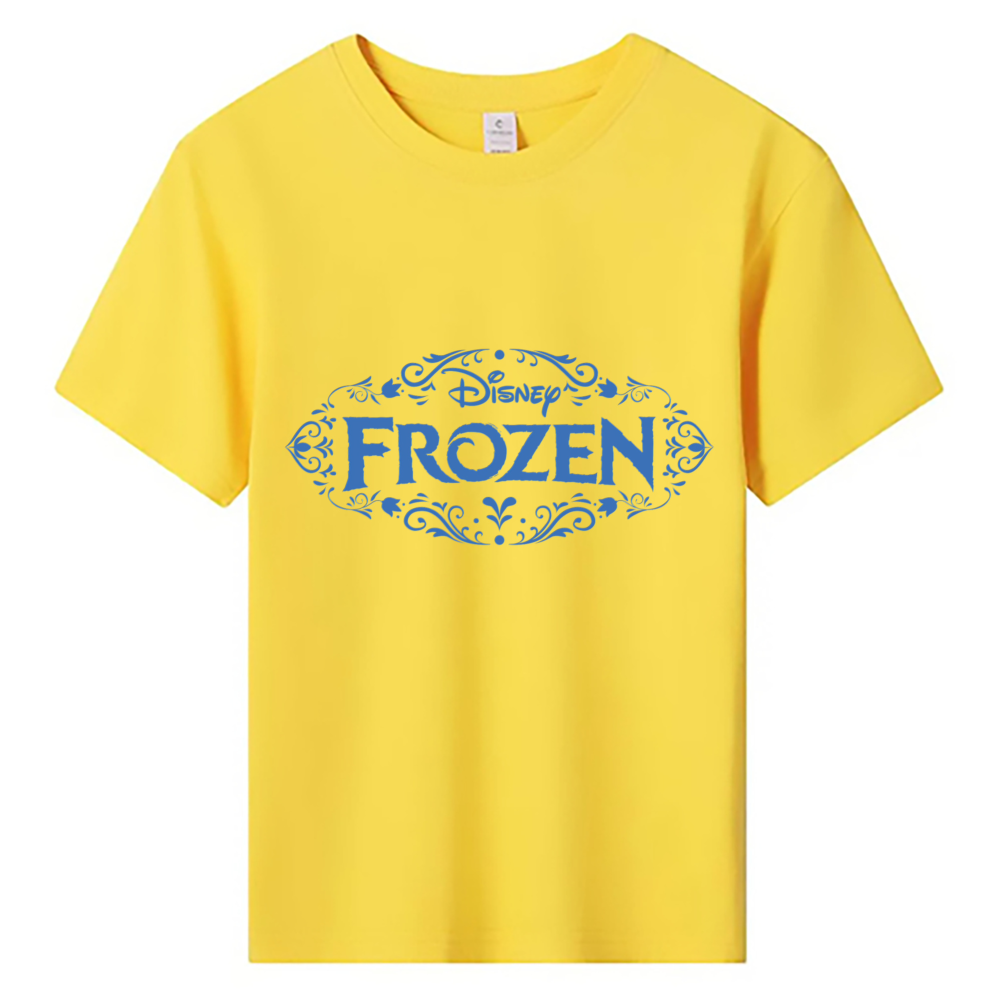 （画像用） アナと雪の女王 アンナ エルサ Frozen Anna Elsa 綿100％キッズTシャツ（フロントプリント）