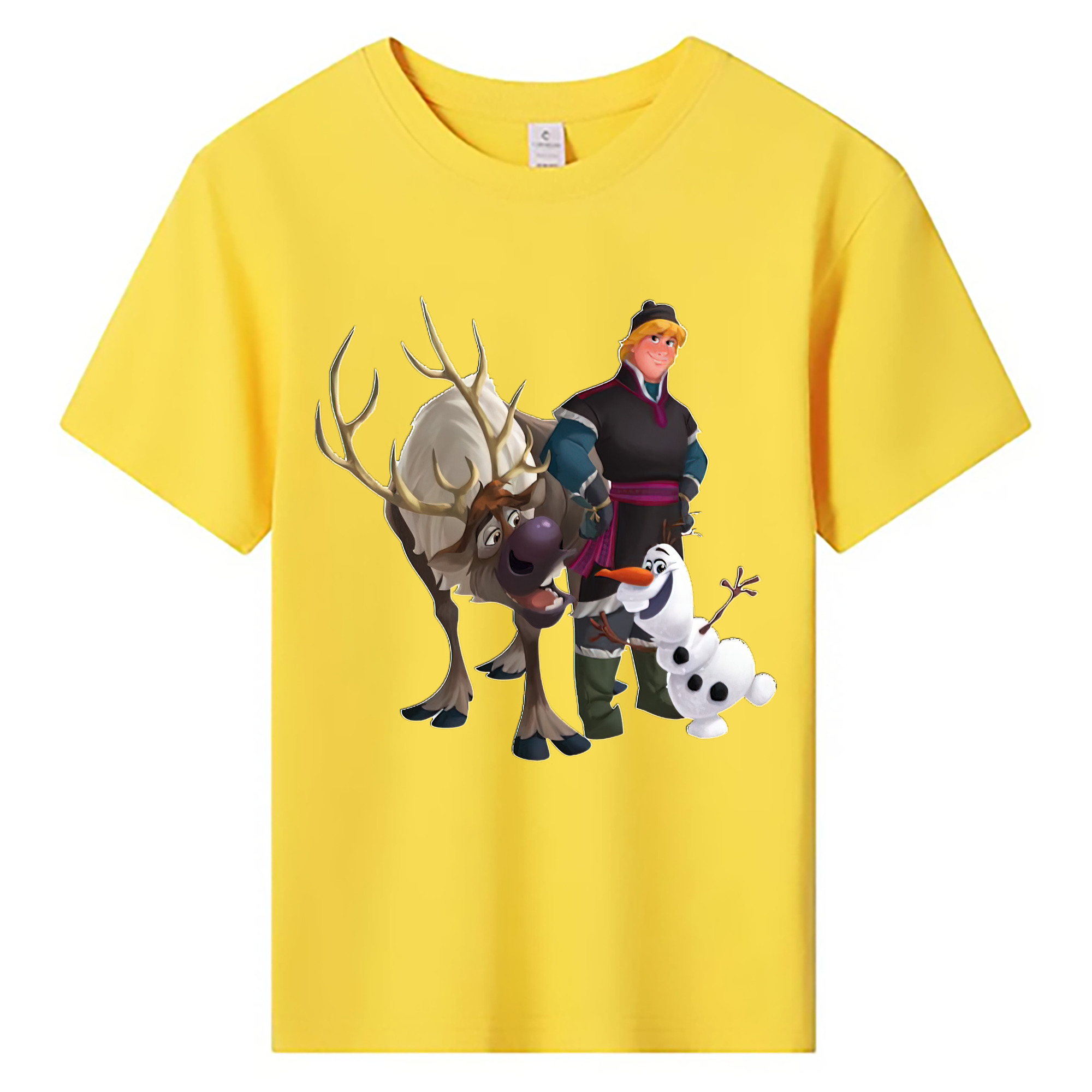（画像用） アナと雪の女王 アンナ エルサ Frozen Anna Elsa 綿100％キッズTシャツ（フロントプリント）
