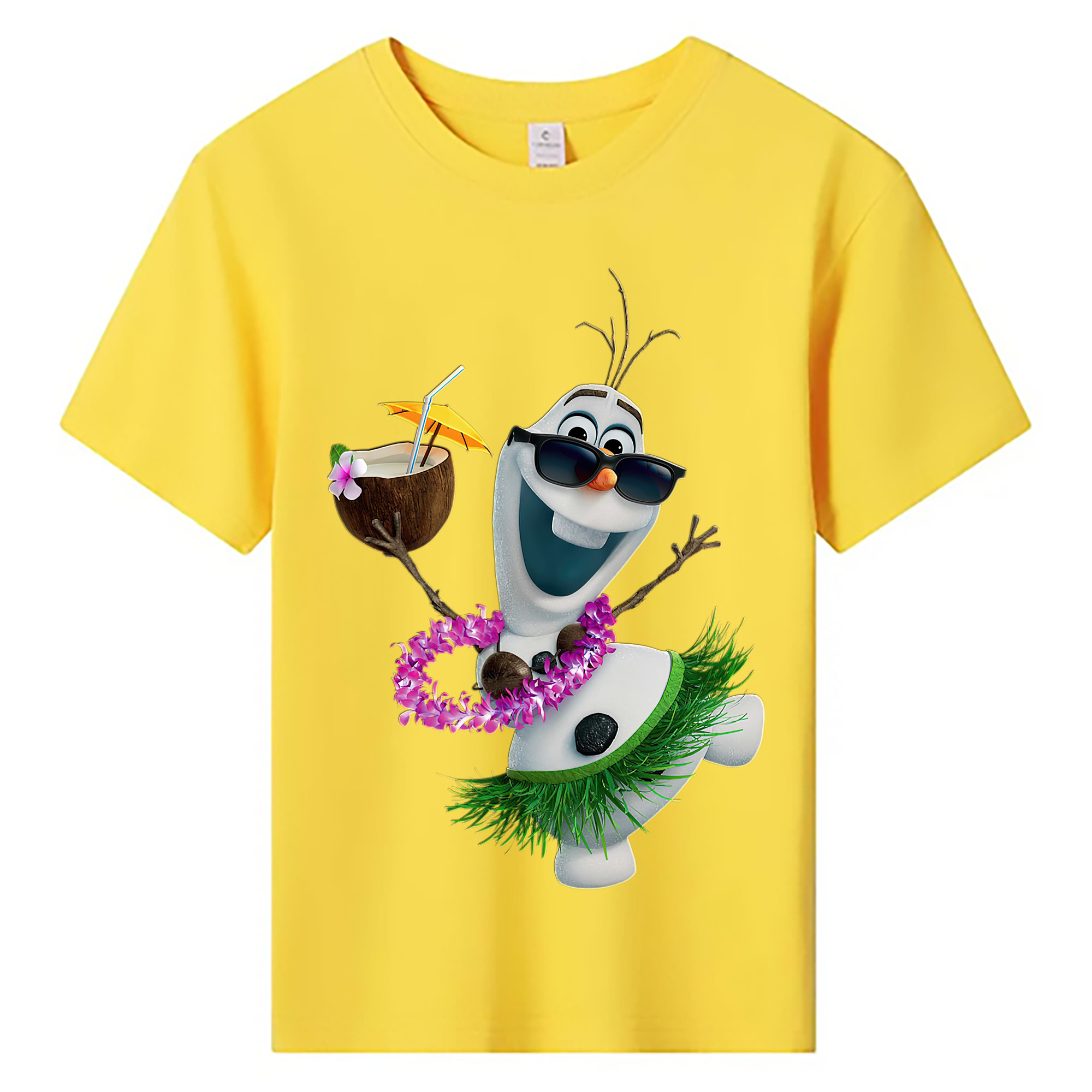 （画像用） アナと雪の女王 アンナ エルサ Frozen Anna Elsa 綿100％キッズTシャツ（フロントプリント）