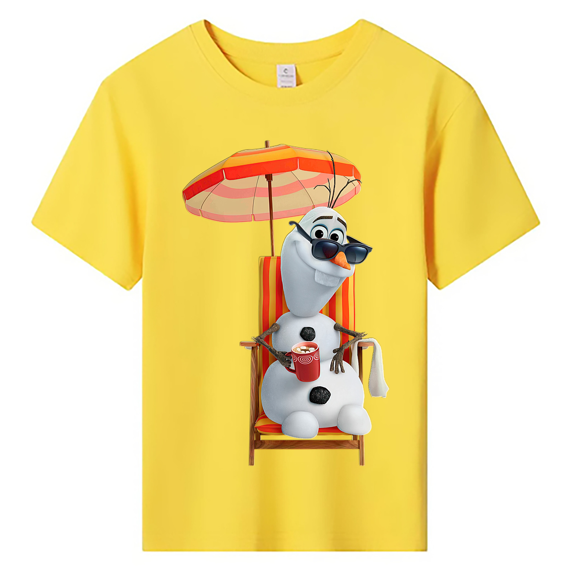 （画像用） アナと雪の女王 アンナ エルサ Frozen Anna Elsa 綿100％キッズTシャツ（フロントプリント）