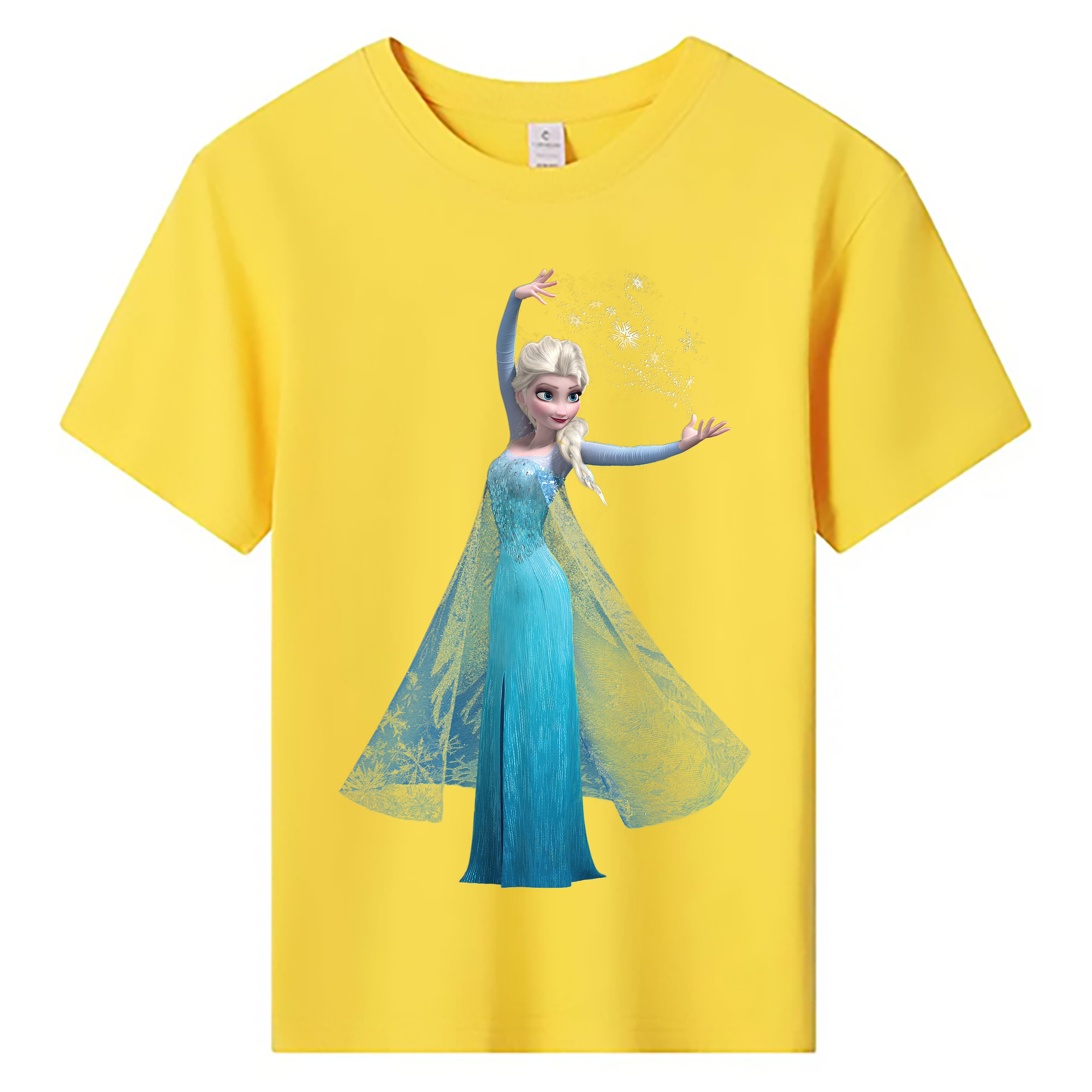 （画像用） アナと雪の女王 アンナ エルサ Frozen Anna Elsa 綿100％キッズTシャツ（フロントプリント）