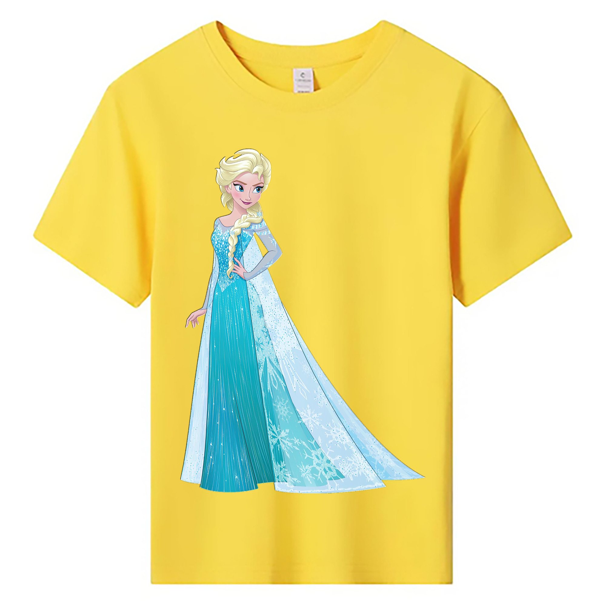 （画像用） アナと雪の女王 アンナ エルサ Frozen Anna Elsa 綿100％キッズTシャツ（フロントプリント）