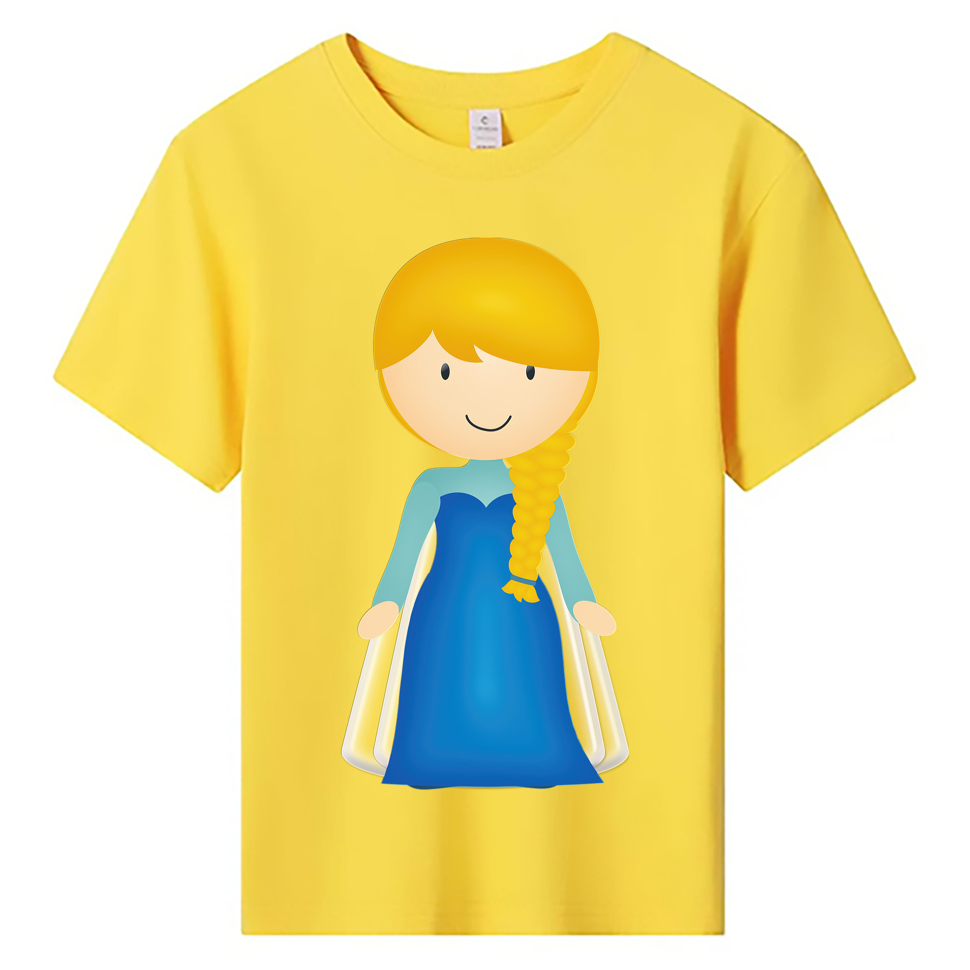 （画像用） アナと雪の女王 アンナ エルサ Frozen Anna Elsa 綿100％キッズTシャツ（フロントプリント）