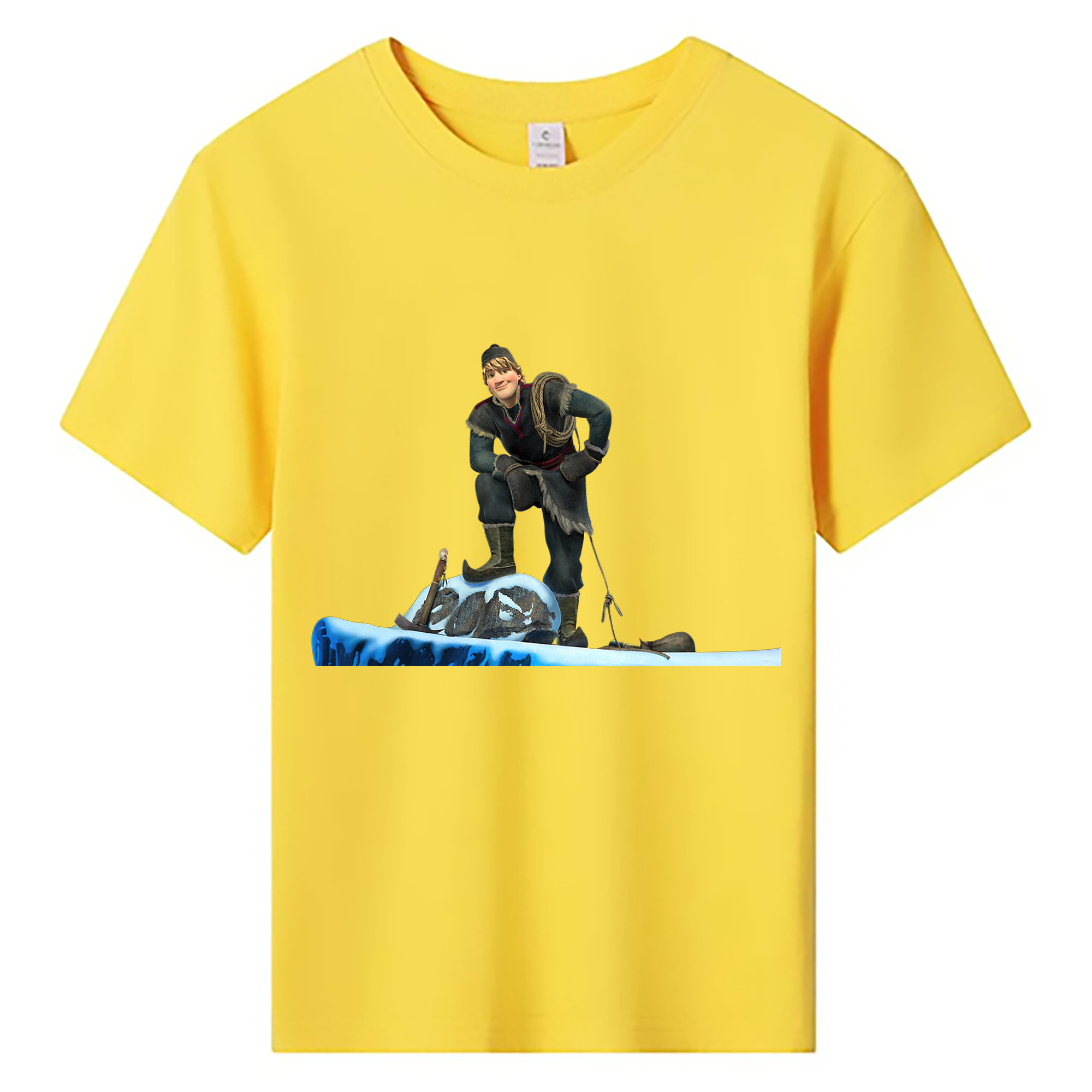 （画像用） アナと雪の女王 アンナ エルサ Frozen Anna Elsa 綿100％キッズTシャツ（フロントプリント）