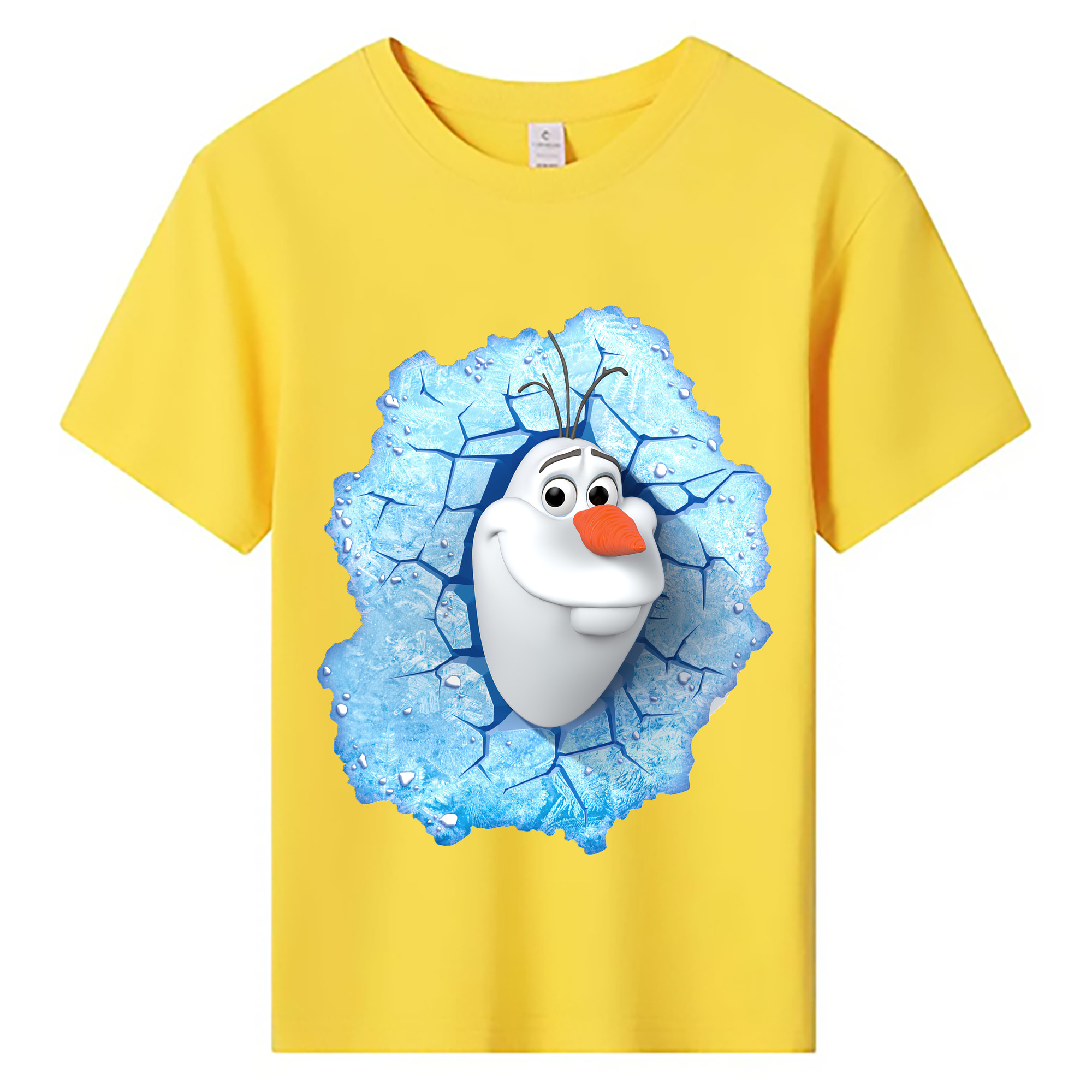 （画像用） アナと雪の女王 アンナ エルサ Frozen Anna Elsa 綿100％キッズTシャツ（フロントプリント）