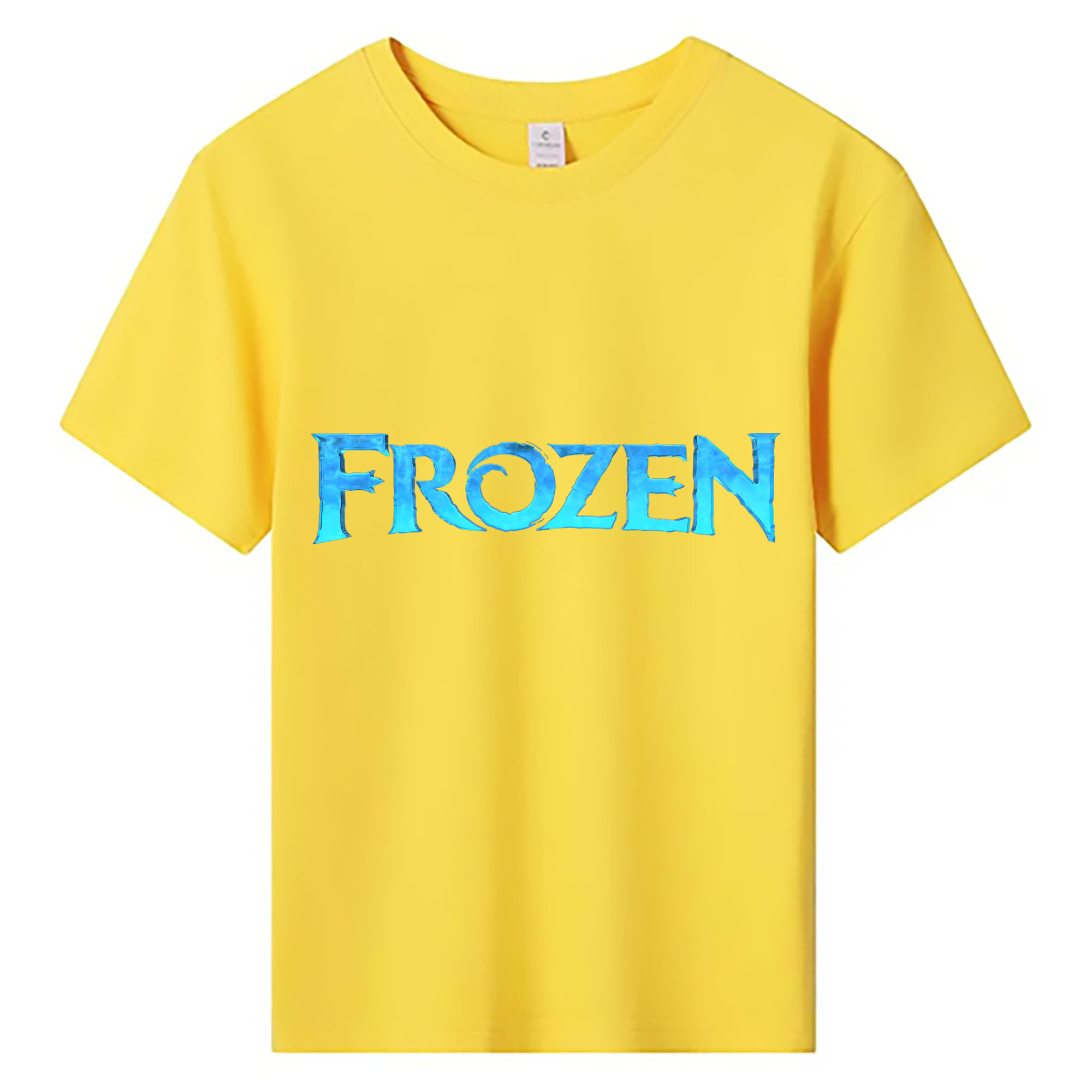 （画像用） アナと雪の女王 アンナ エルサ Frozen Anna Elsa 綿100％キッズTシャツ（フロントプリント）