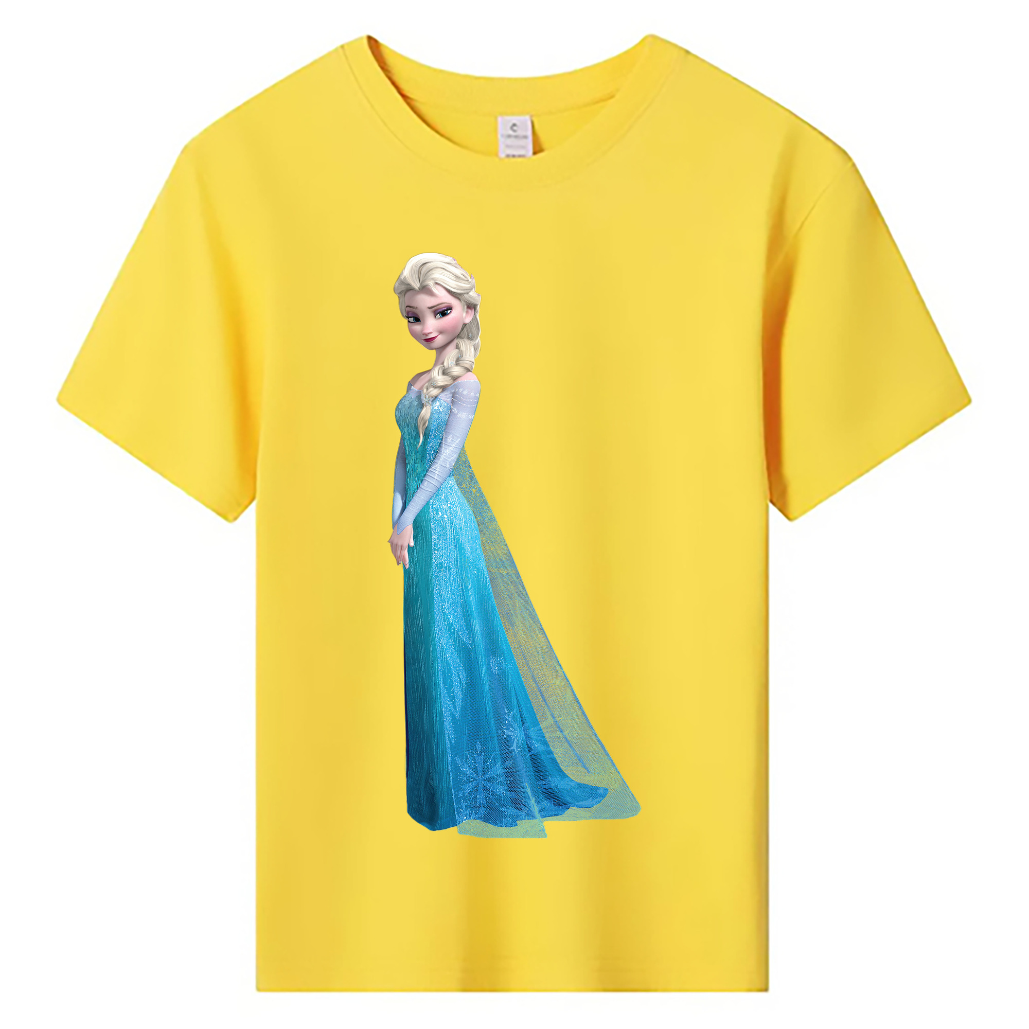 （画像用） アナと雪の女王 アンナ エルサ Frozen Anna Elsa 綿100％キッズTシャツ（フロントプリント）