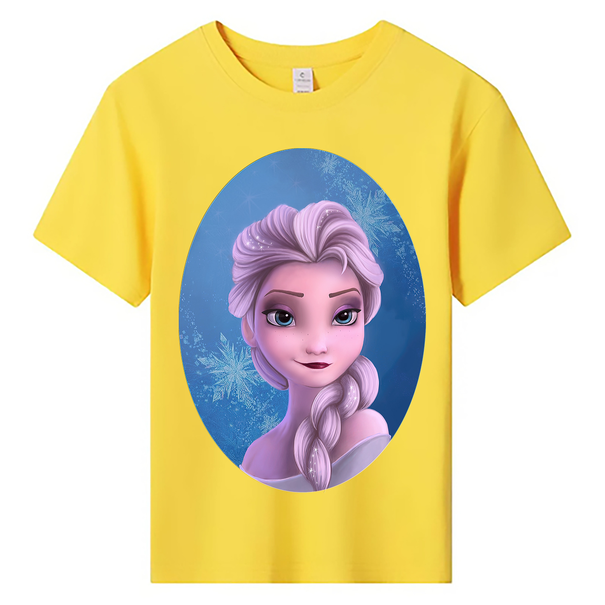 （画像用） アナと雪の女王 アンナ エルサ Frozen Anna Elsa 綿100％キッズTシャツ（フロントプリント）