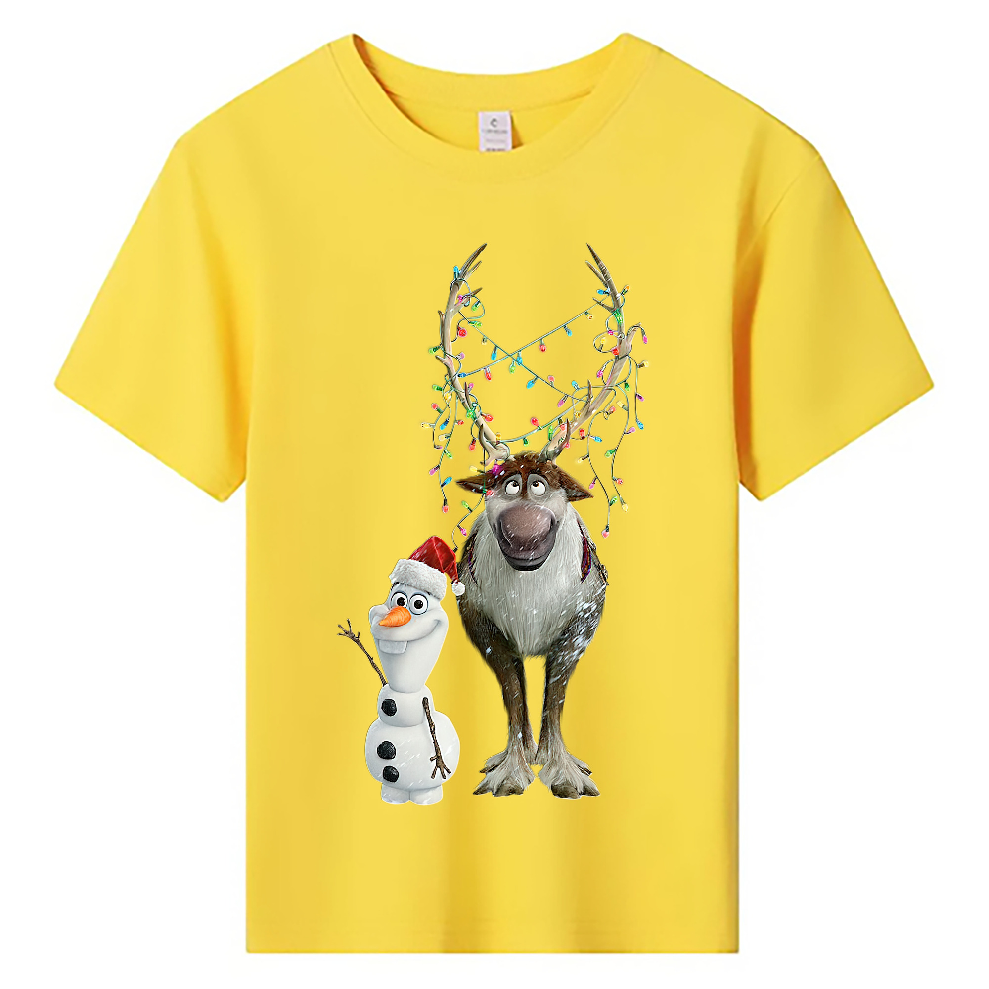 （画像用） アナと雪の女王 アンナ エルサ Frozen Anna Elsa 綿100％キッズTシャツ（フロントプリント）
