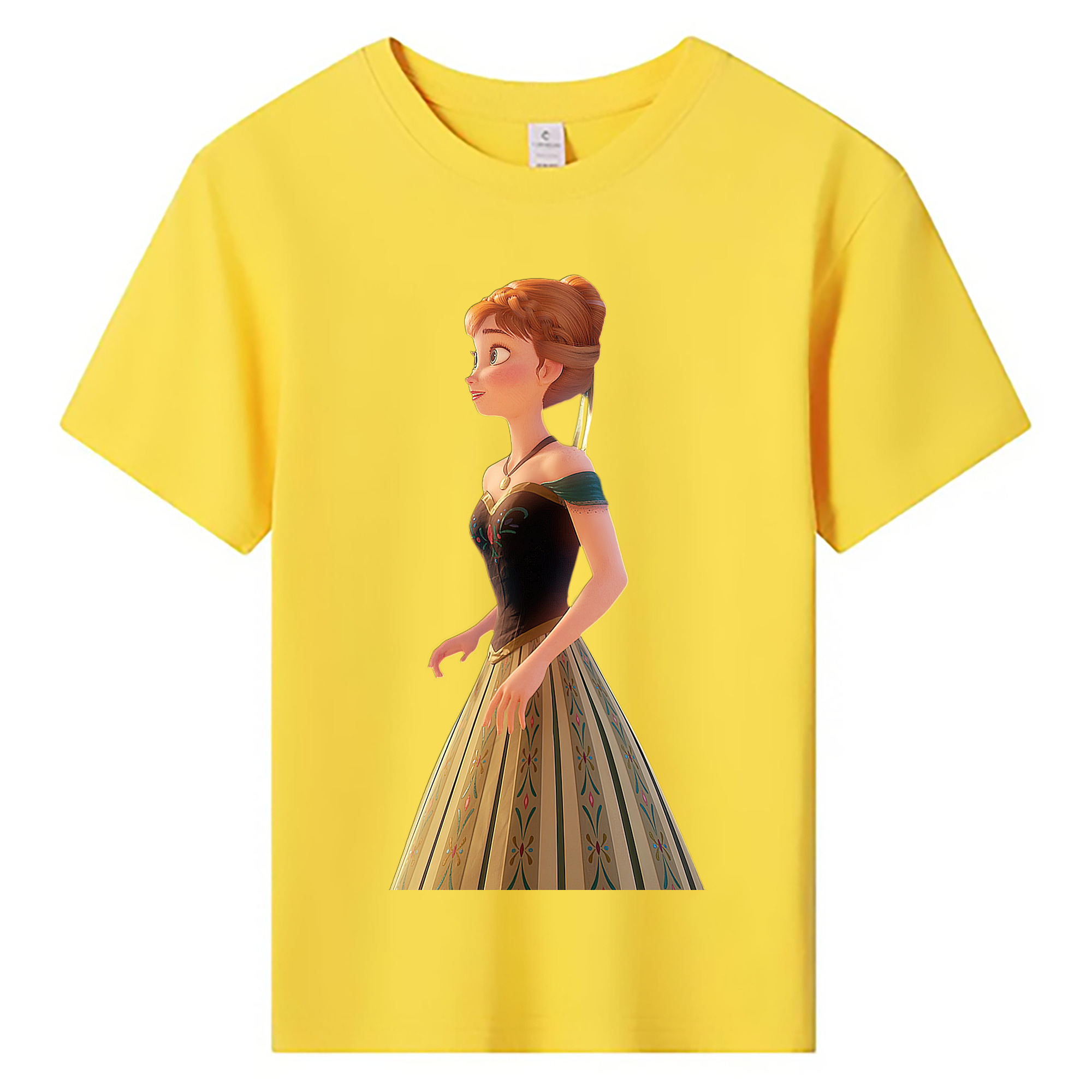 （画像用） アナと雪の女王 アンナ エルサ Frozen Anna Elsa 綿100％キッズTシャツ（フロントプリント）