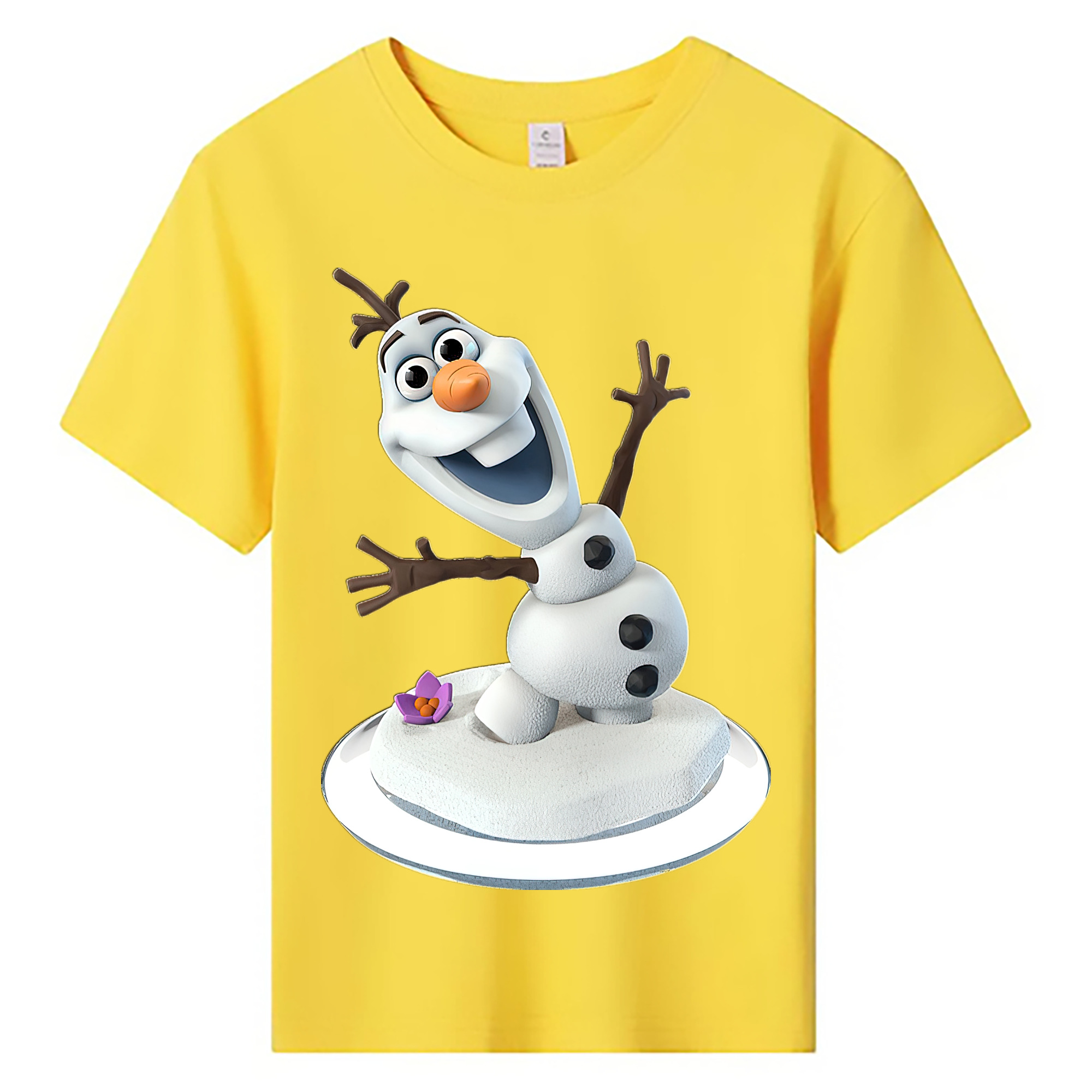 （画像用） アナと雪の女王 アンナ エルサ Frozen Anna Elsa 綿100％キッズTシャツ（フロントプリント）