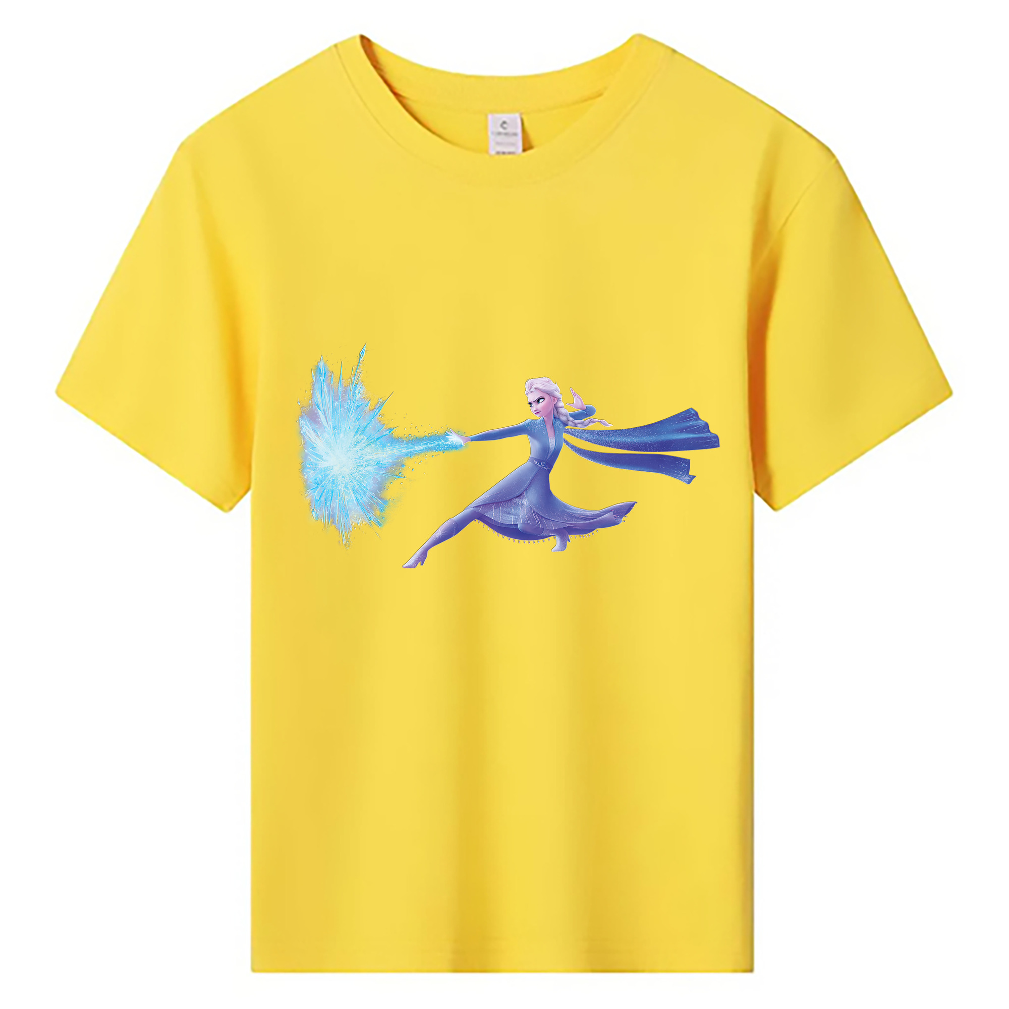 （画像用） アナと雪の女王 アンナ エルサ Frozen Anna Elsa 綿100％キッズTシャツ（フロントプリント）