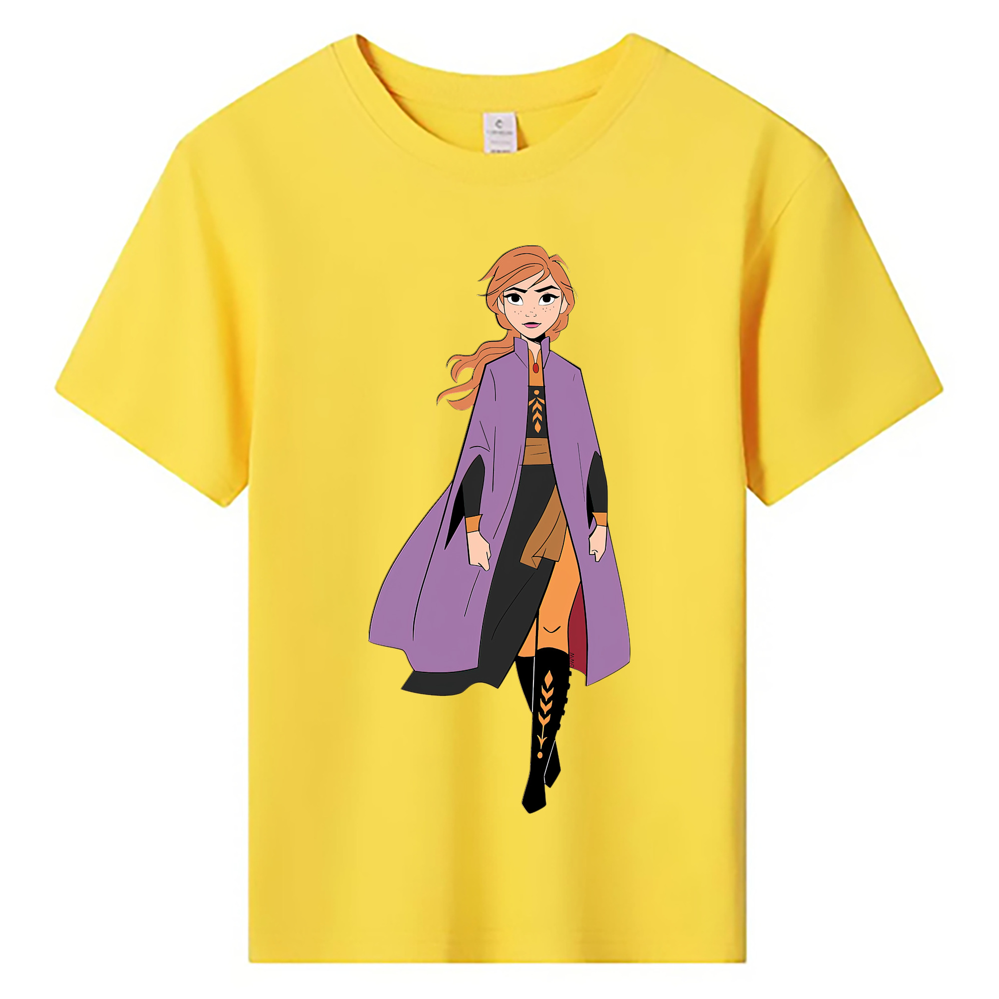 （画像用） アナと雪の女王 アンナ エルサ Frozen Anna Elsa 綿100％キッズTシャツ（フロントプリント）