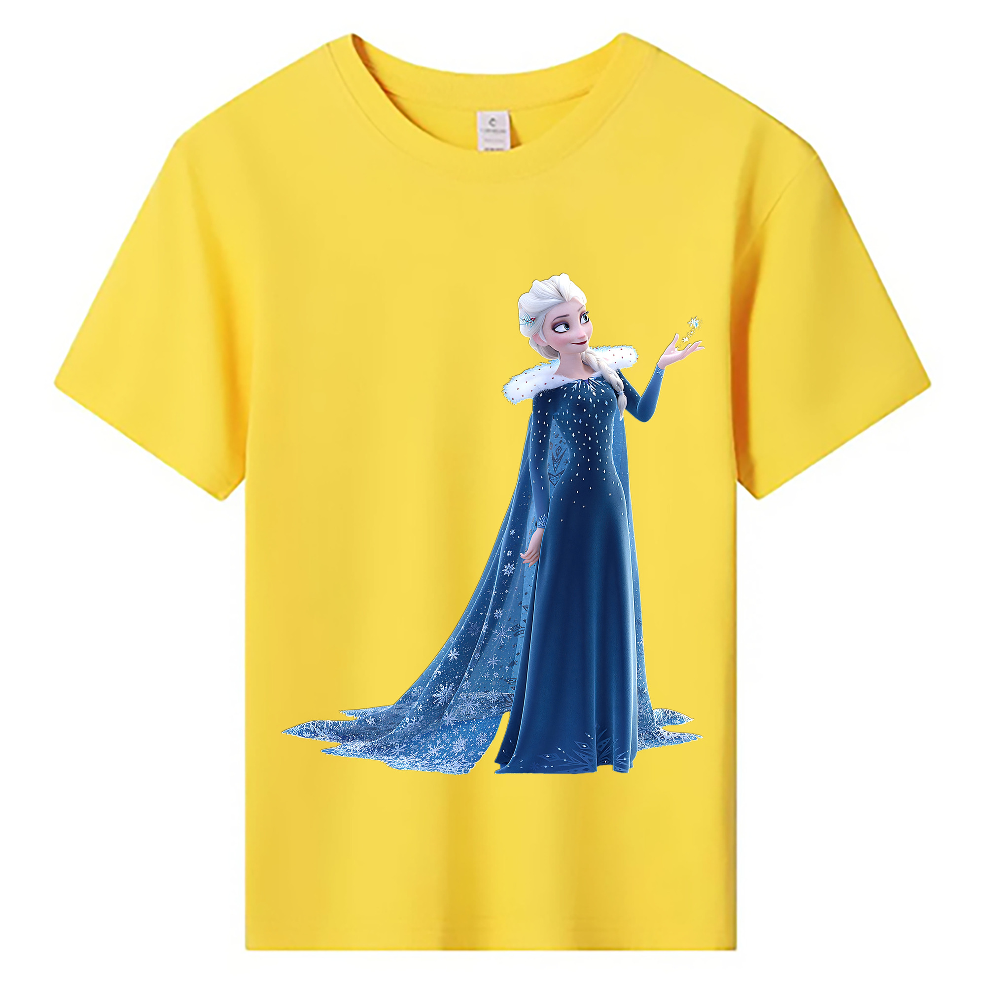 （画像用） アナと雪の女王 アンナ エルサ Frozen Anna Elsa 綿100％キッズTシャツ（フロントプリント）