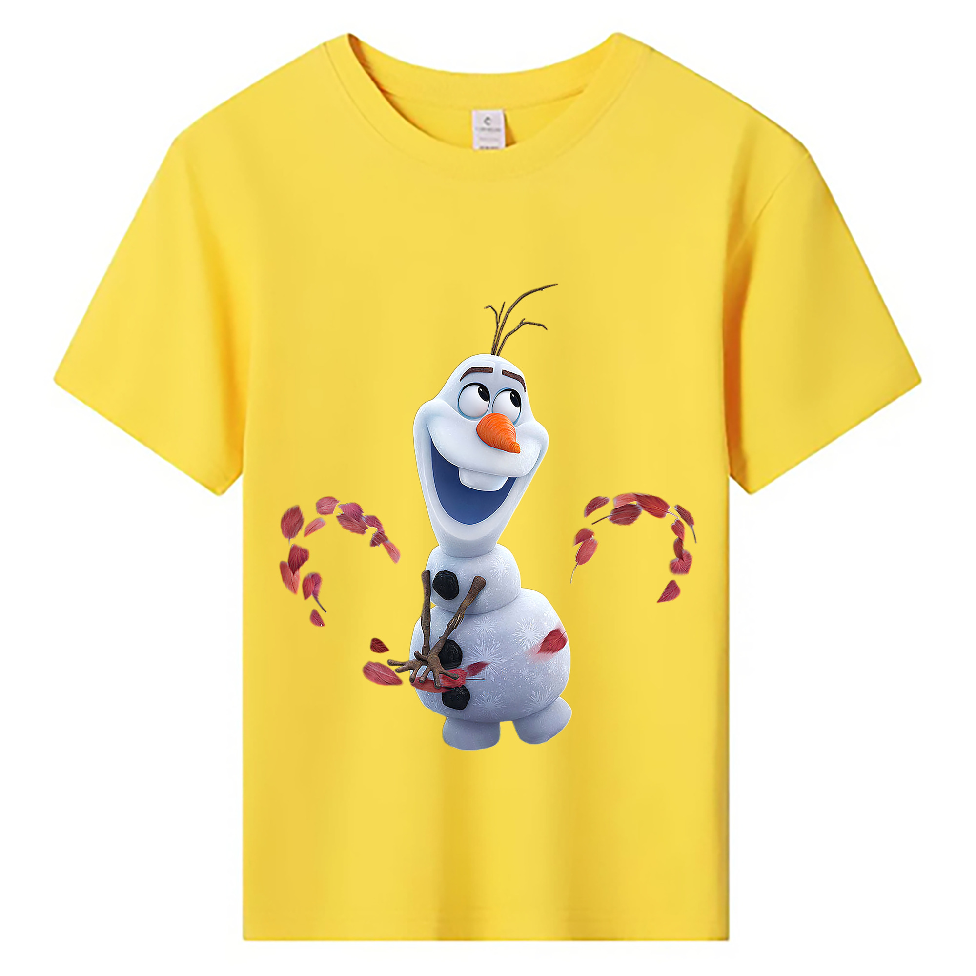 （画像用） アナと雪の女王 アンナ エルサ Frozen Anna Elsa 綿100％キッズTシャツ（フロントプリント）