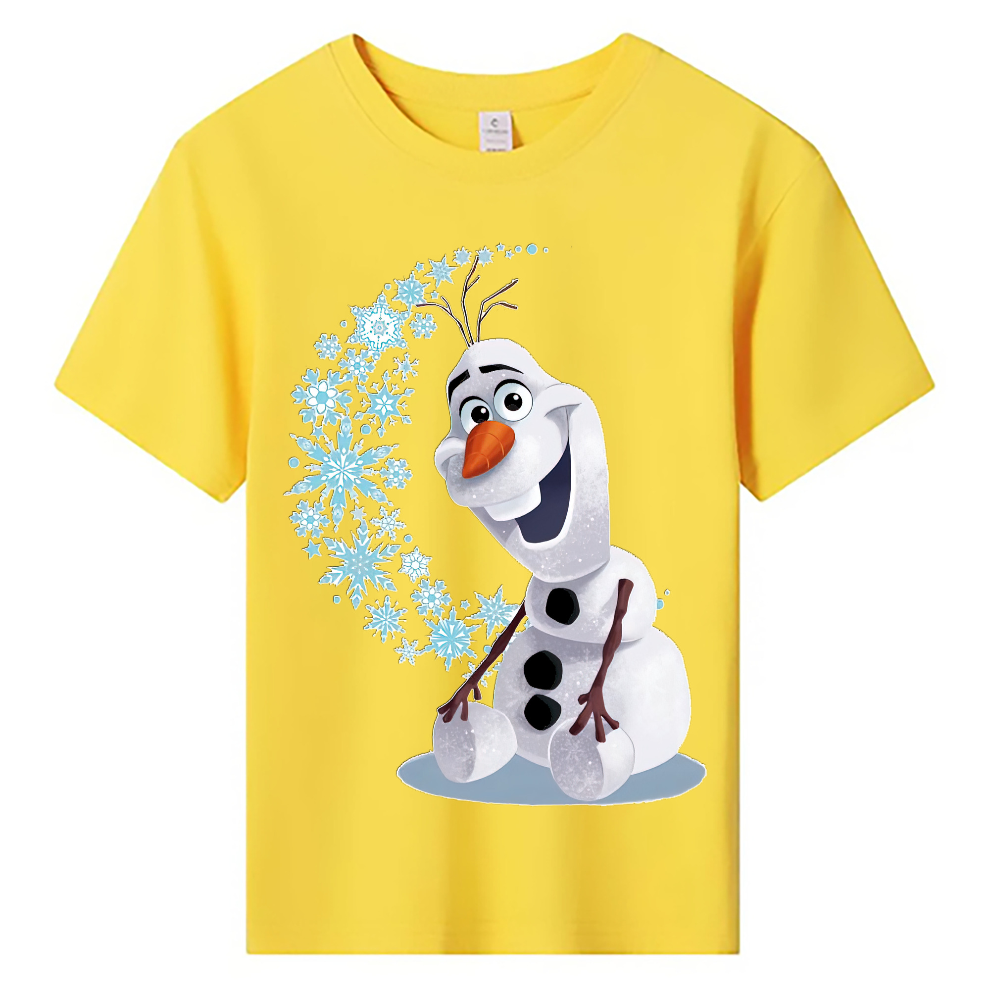 （画像用） アナと雪の女王 アンナ エルサ Frozen Anna Elsa 綿100％キッズTシャツ（フロントプリント）