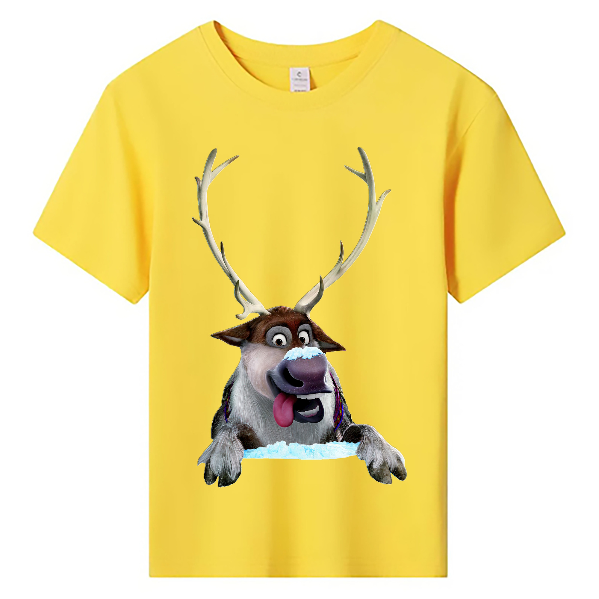 （画像用） アナと雪の女王 アンナ エルサ Frozen Anna Elsa 綿100％キッズTシャツ（フロントプリント）