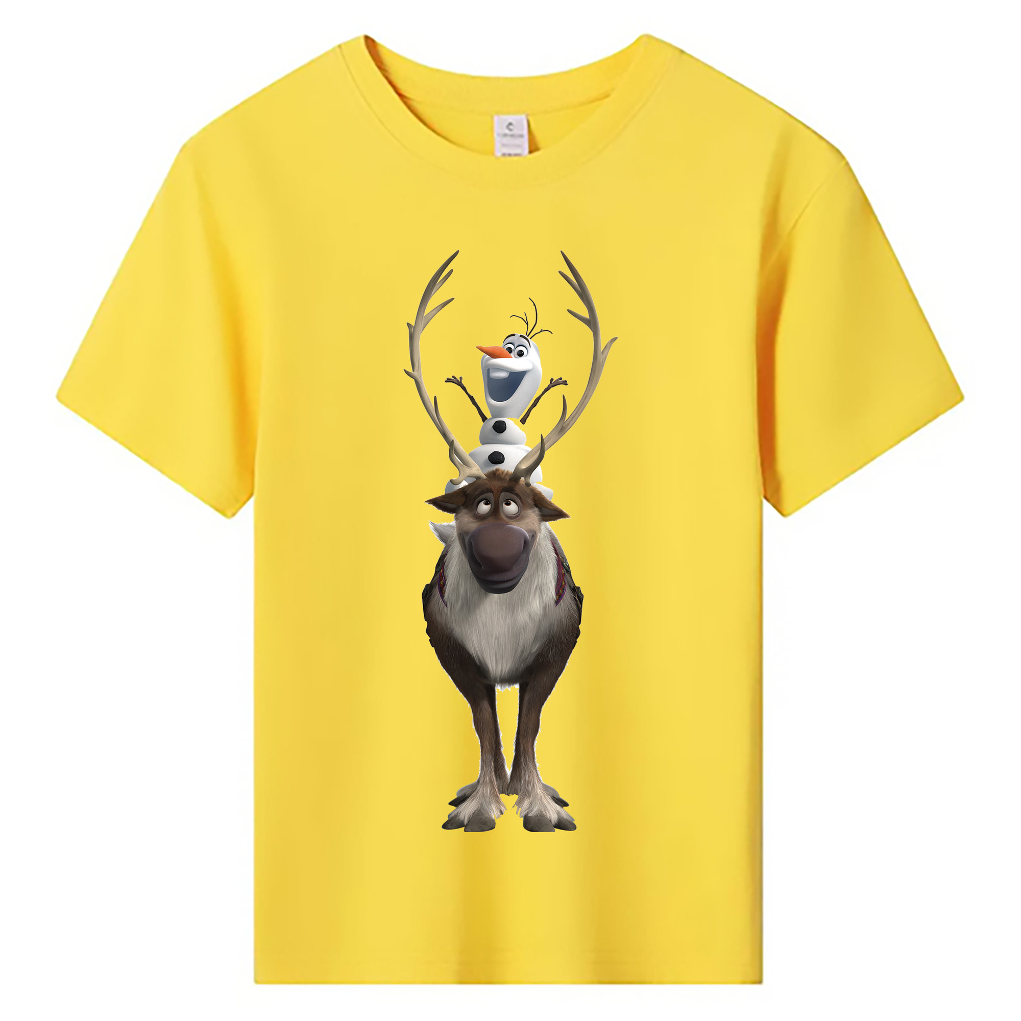 （画像用） アナと雪の女王 アンナ エルサ Frozen Anna Elsa 綿100％キッズTシャツ（フロントプリント）