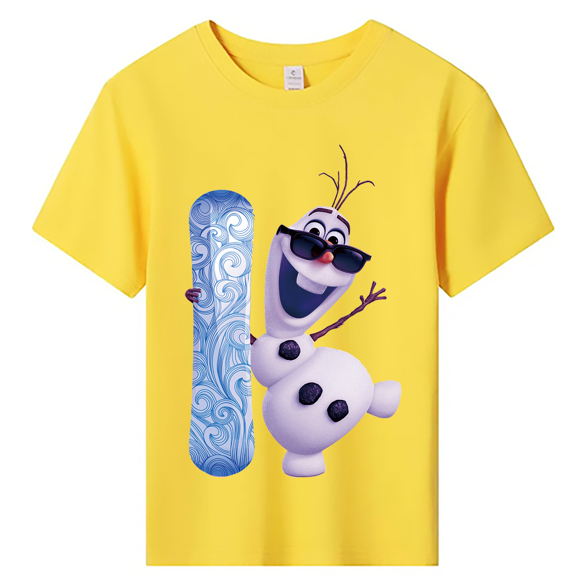 （画像用） アナと雪の女王 アンナ エルサ Frozen Anna Elsa 綿100％キッズTシャツ（フロントプリント）