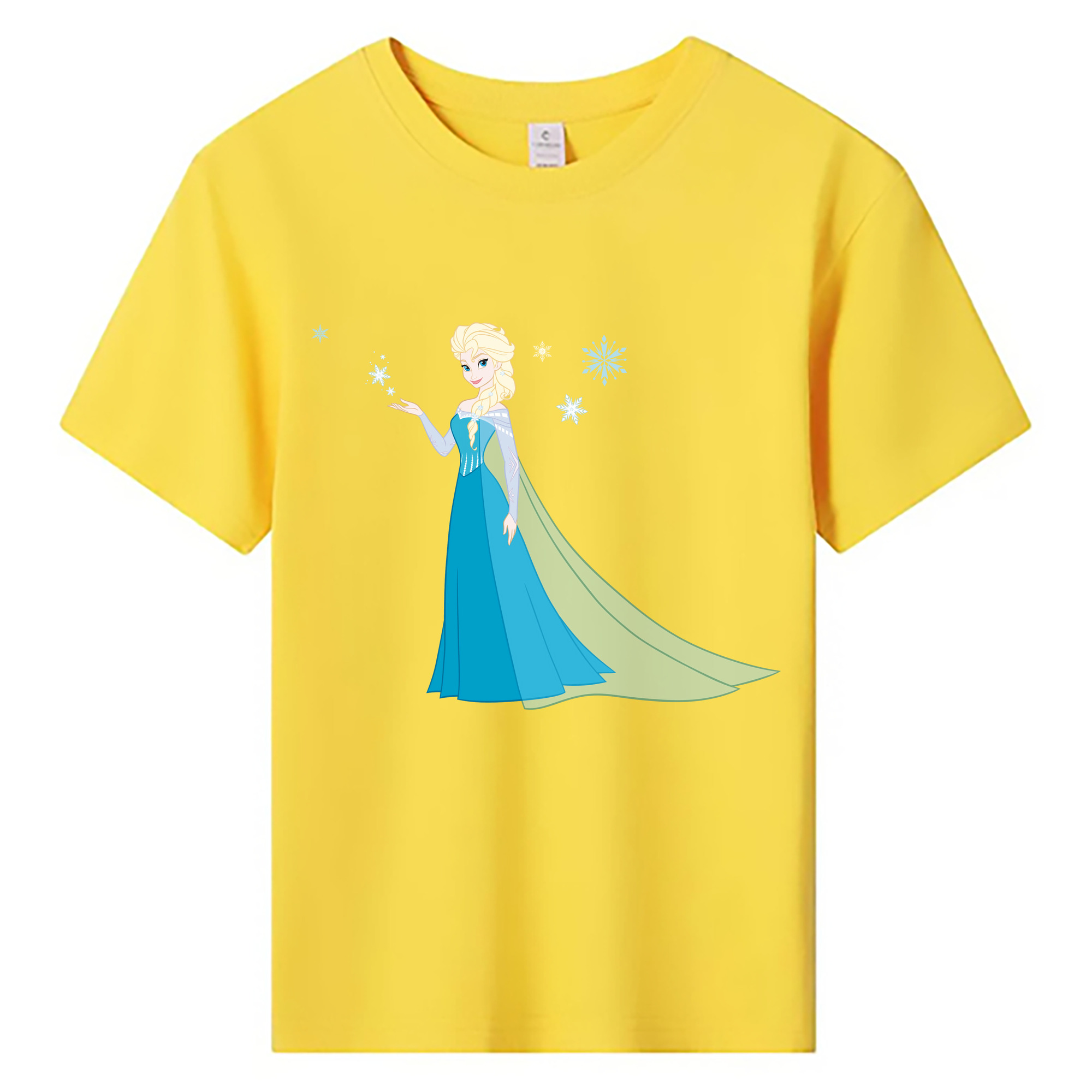 （画像用） アナと雪の女王 アンナ エルサ Frozen Anna Elsa 綿100％キッズTシャツ（フロントプリント）