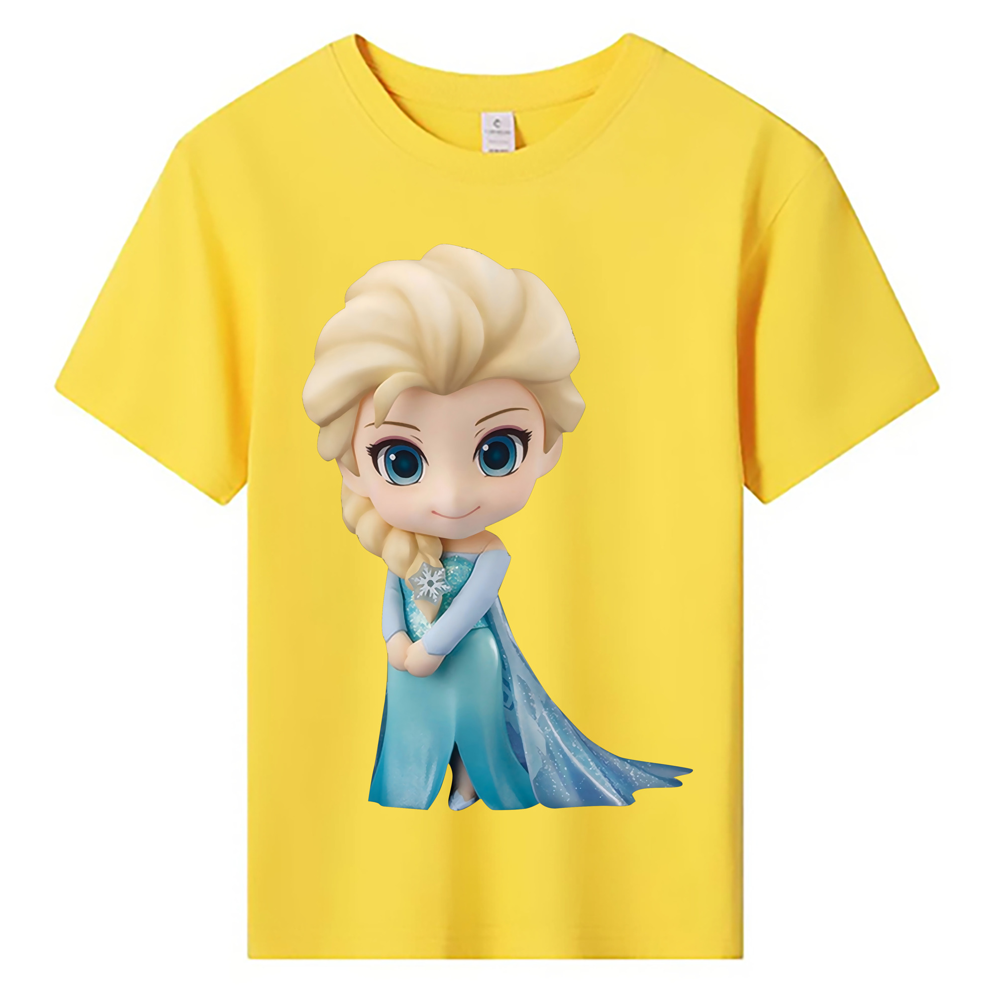 （画像用） アナと雪の女王 アンナ エルサ Frozen Anna Elsa 綿100％キッズTシャツ（フロントプリント）