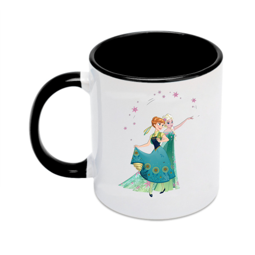 （画像用） アナと雪の女王 アンナ エルサ Frozen Anna Elsa カラーマグカップ