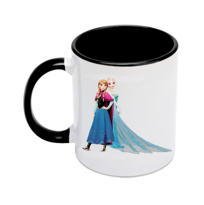 （画像用） アナと雪の女王 アンナ エルサ Frozen Anna Elsa カラーマグカップ
