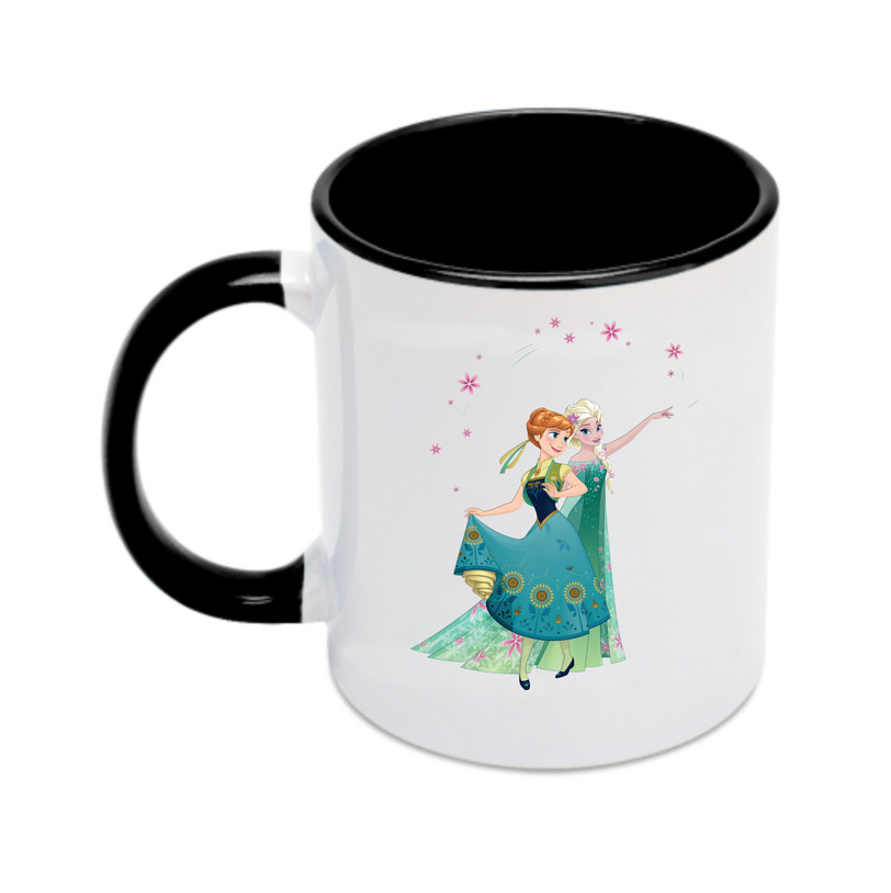 （画像用） アナと雪の女王 アンナ エルサ Frozen Anna Elsa カラーマグカップ