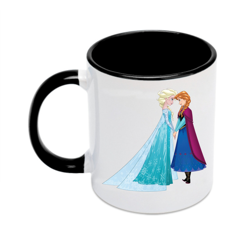 （画像用） アナと雪の女王 アンナ エルサ Frozen Anna Elsa カラーマグカップ
