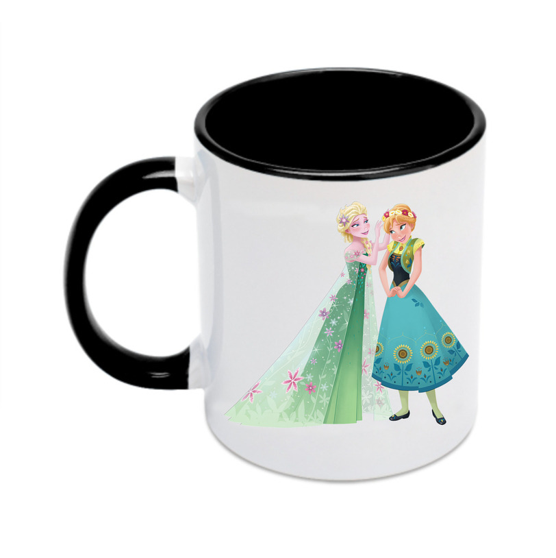 （画像用） アナと雪の女王 アンナ エルサ Frozen Anna Elsa カラーマグカップ