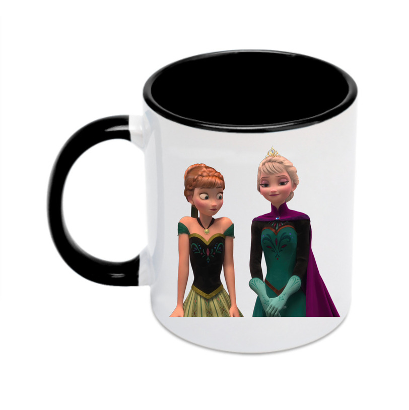 （画像用） アナと雪の女王 アンナ エルサ Frozen Anna Elsa カラーマグカップ