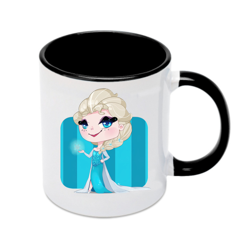 （画像用） アナと雪の女王 アンナ エルサ Frozen Anna Elsa カラーマグカップ