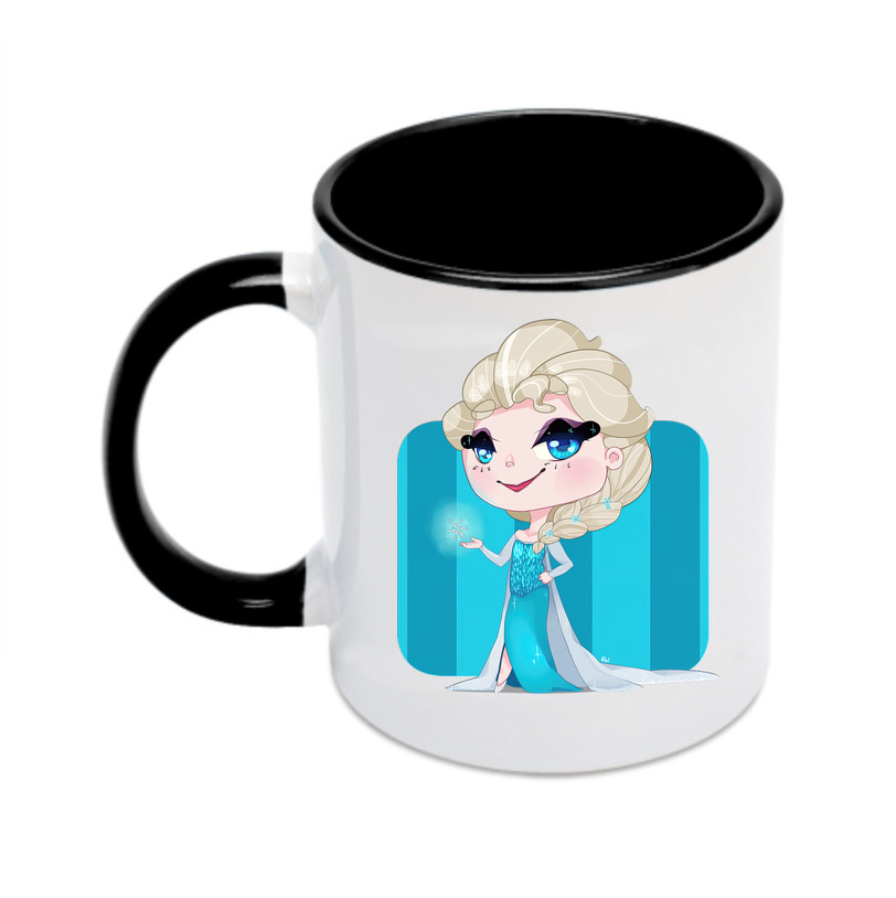 （画像用） アナと雪の女王 アンナ エルサ Frozen Anna Elsa カラーマグカップ