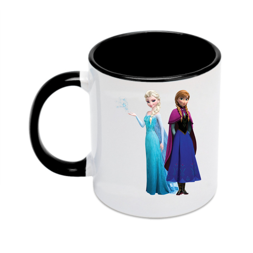（画像用） アナと雪の女王 アンナ エルサ Frozen Anna Elsa カラーマグカップ
