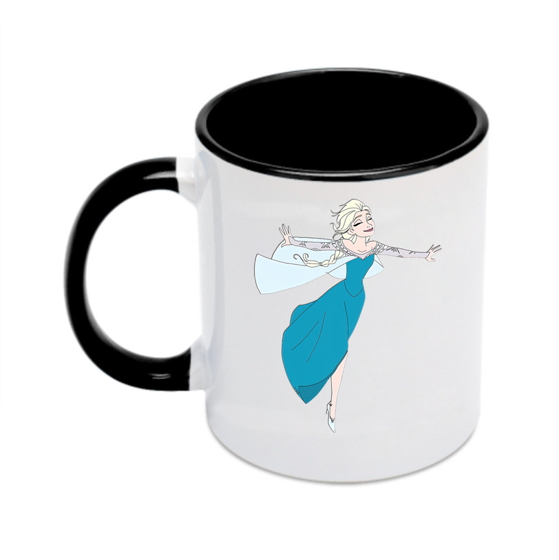 （画像用） アナと雪の女王 アンナ エルサ Frozen Anna Elsa カラーマグカップ