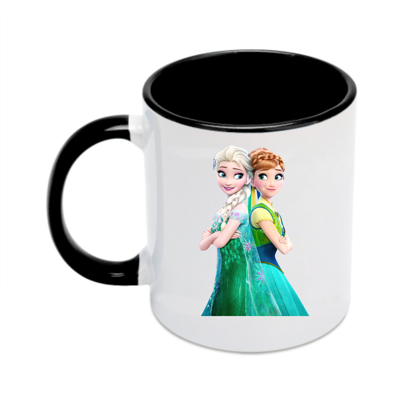 （画像用） アナと雪の女王 アンナ エルサ Frozen Anna Elsa カラーマグカップ