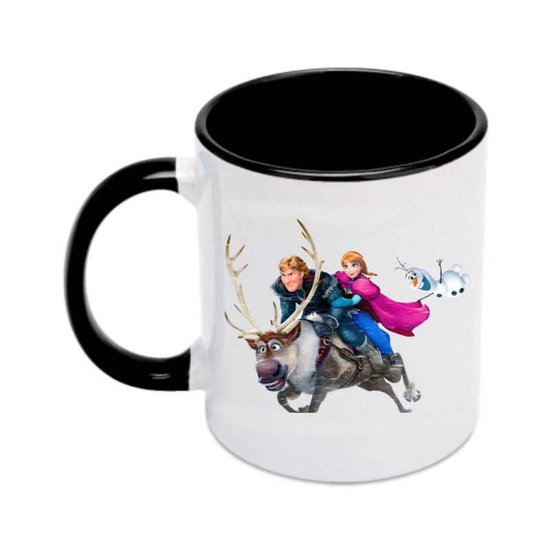 （画像用） アナと雪の女王 アンナ エルサ Frozen Anna Elsa カラーマグカップ