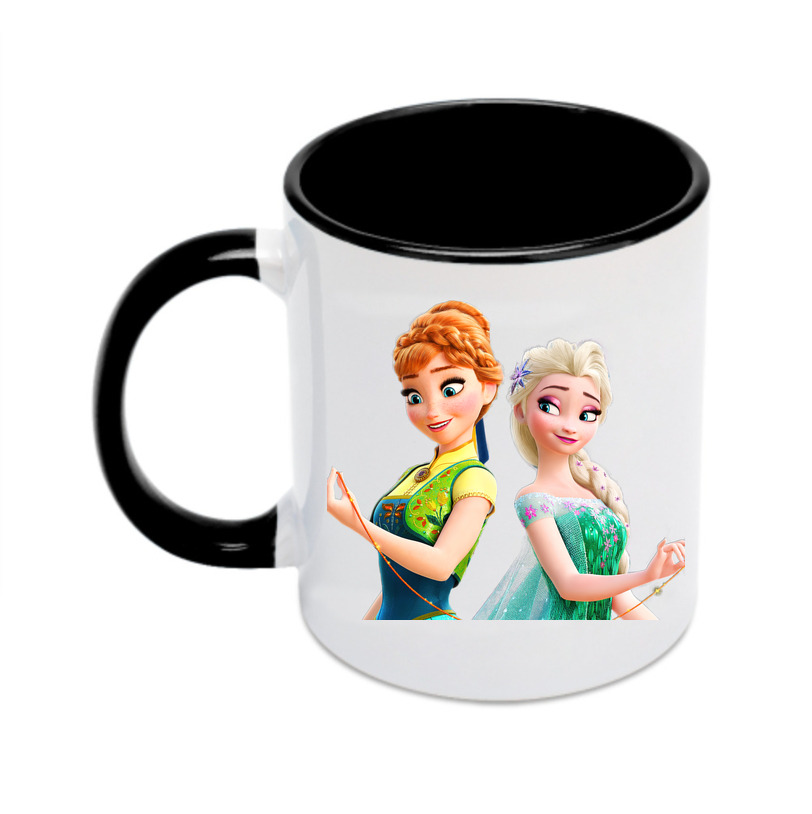 （画像用） アナと雪の女王 アンナ エルサ Frozen Anna Elsa カラーマグカップ