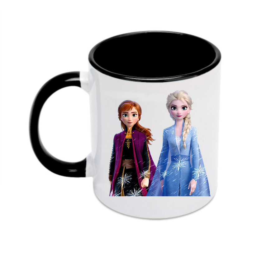 （画像用） アナと雪の女王 アンナ エルサ Frozen Anna Elsa カラーマグカップ
