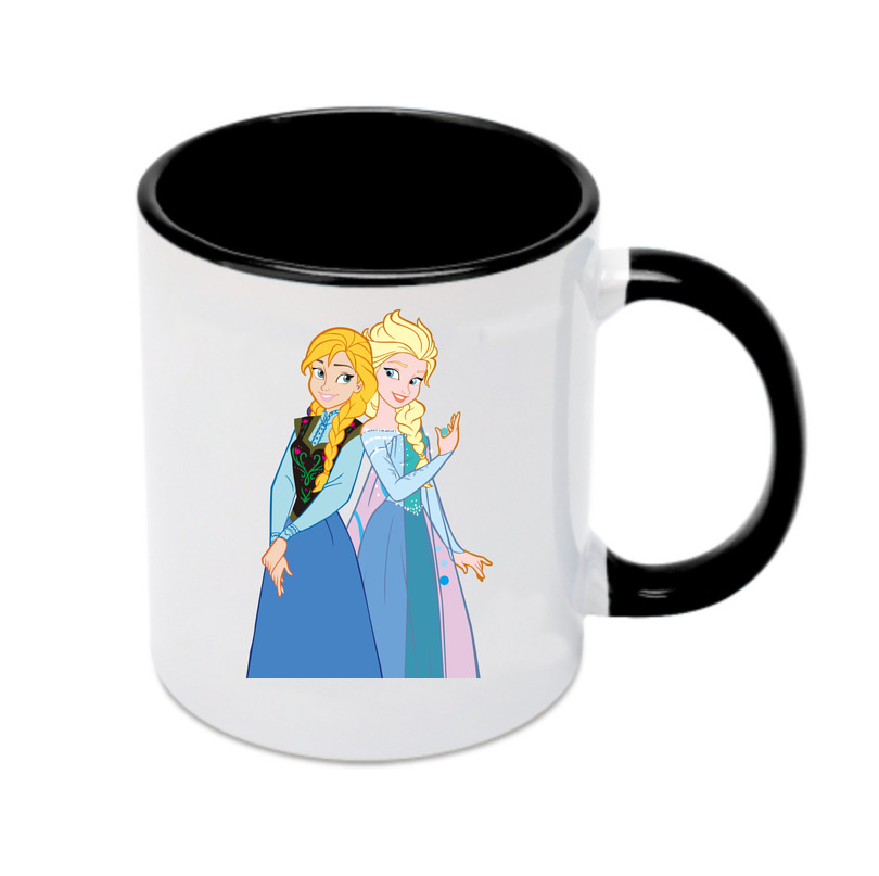 （画像用） アナと雪の女王 アンナ エルサ Frozen Anna Elsa カラーマグカップ