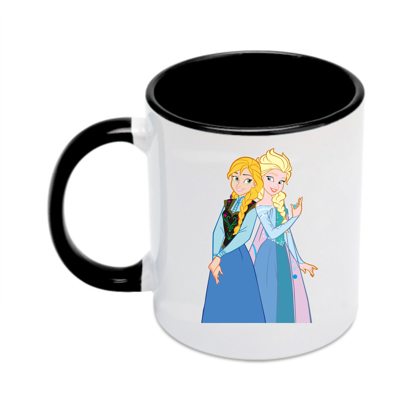 （画像用） アナと雪の女王 アンナ エルサ Frozen Anna Elsa カラーマグカップ