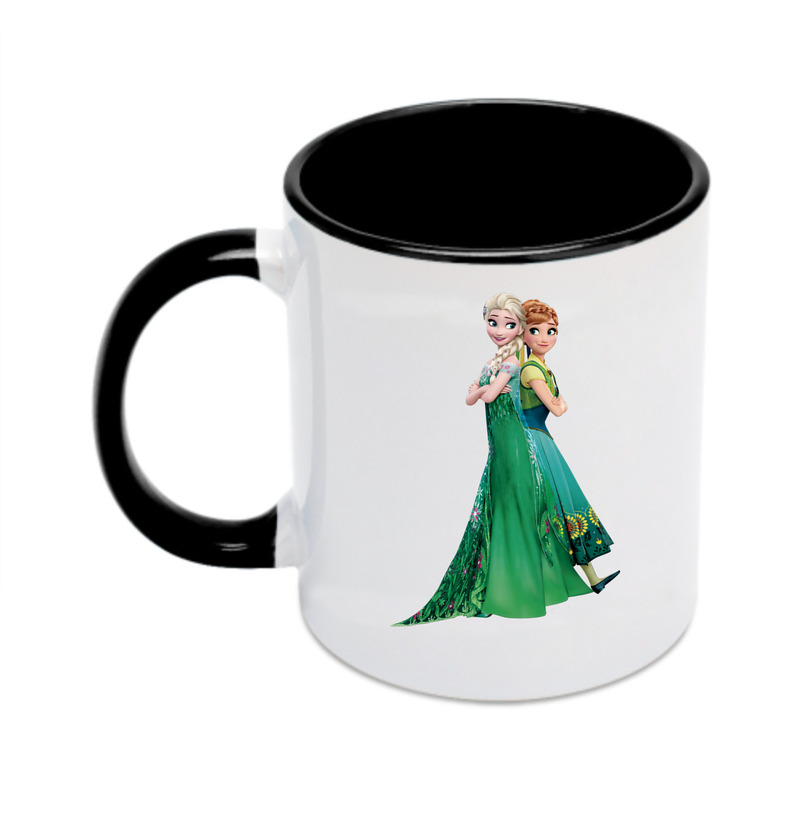 （画像用） アナと雪の女王 アンナ エルサ Frozen Anna Elsa カラーマグカップ