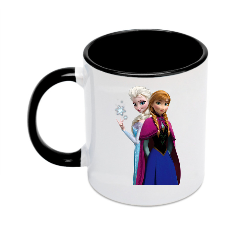 （画像用） アナと雪の女王 アンナ エルサ Frozen Anna Elsa カラーマグカップ
