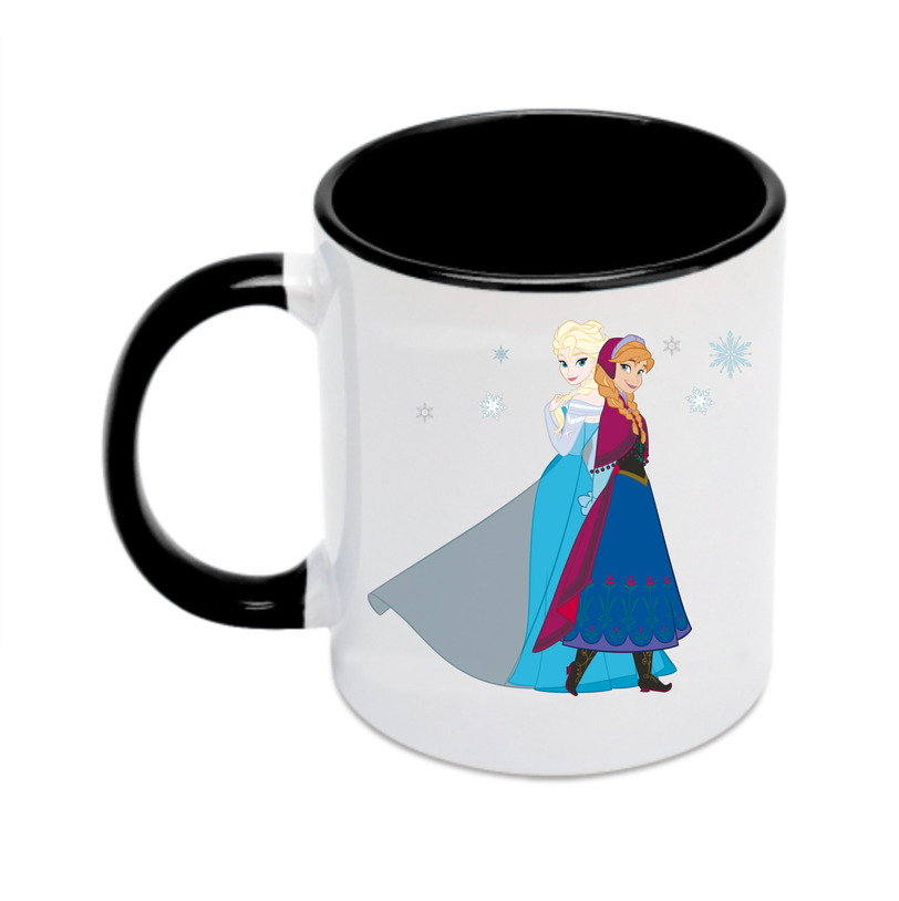 （画像用） アナと雪の女王 アンナ エルサ Frozen Anna Elsa カラーマグカップ