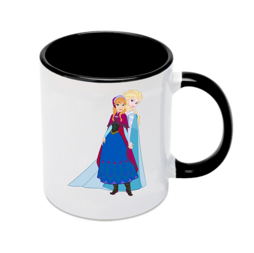 （画像用） アナと雪の女王 アンナ エルサ Frozen Anna Elsa カラーマグカップ