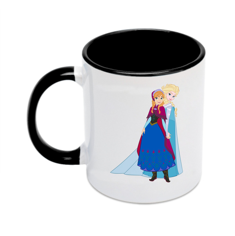 （画像用） アナと雪の女王 アンナ エルサ Frozen Anna Elsa カラーマグカップ